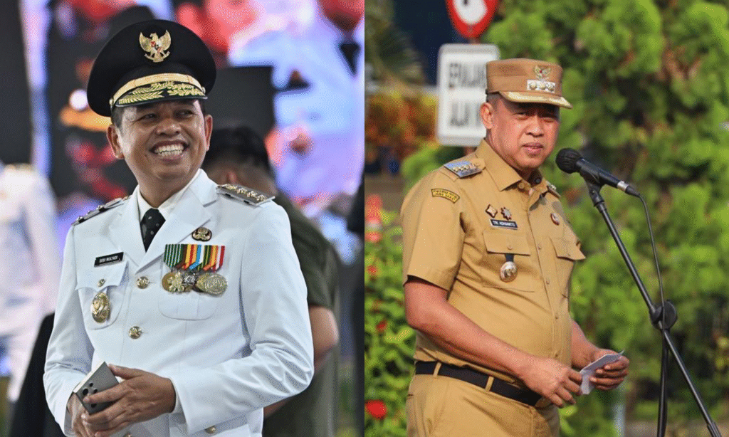 Gubernur Jawa Barat, Dedi Mulyadi | Walikota Bekasi Tri Adhianto.